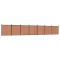 vidaXL Panel de valla WPC marrón 1218x186 cm vidaXL Panel de valla WPC marrón 1218x186 cm