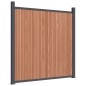 vidaXL Panel de valla WPC marrón 1218x186 cm vidaXL Panel de valla WPC marrón 1218x186 cm