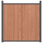 vidaXL Panel de valla WPC marrón 1218x186 cm vidaXL Panel de valla WPC marrón 1218x186 cm