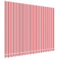 vidaXL Tela de repuesto de toldo rayas rojas y blancas 4x3 m vidaXL Tela de repuesto de toldo rayas rojas y blancas 4x3 m