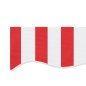 vidaXL Tela de repuesto de toldo rayas rojas y blancas 4x3 m vidaXL Tela de repuesto de toldo rayas rojas y blancas 4x3 m