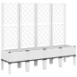 vidaXL Jardinera con enrejado PP blanco 160x40x142 cm vidaXL Jardinera con enrejado PP blanco 160x40x142 cm