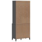 vidaXL Aparador alto VIKEN madera de pino gris antracita 80x40x190 cm vidaXL Aparador alto VIKEN madera de pino gris antracita 80x40x190 cm
