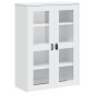 vidaXL Aparador alto VIKEN madera maciza de pino blanco 80x40x190 cm vidaXL Aparador alto VIKEN madera maciza de pino blanco 80x40x190 cm