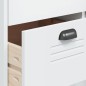 vidaXL Aparador alto VIKEN madera maciza de pino blanco 80x40x190 cm vidaXL Aparador alto VIKEN madera maciza de pino blanco 80x40x190 cm