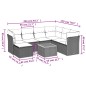 vidaXL Set de sofás de jardín 8 piezas y cojines ratán sintético negro vidaXL Set de sofás de jardín 8 piezas y cojines ratán sintético negro