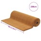 vidaXL Felpudo de fibra de coco natural 100x200 cm vidaXL Felpudo de fibra de coco natural 100x200 cm