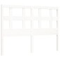 vidaXL Estructura de cama con cabecero madera maciza blanco 140x190 cm vidaXL Estructura de cama con cabecero madera maciza blanco 140x190 cm