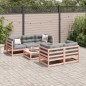 vidaXL Juego de sofás de jardín 6 pzas madera maciza de abeto Douglas vidaXL Juego de sofás de jardín 6 pzas madera maciza de abeto Douglas