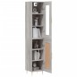 vidaXL Aparador alto madera contrachapada gris Sonoma 34,5x34x180 cm vidaXL Aparador alto madera contrachapada gris Sonoma 34,5x34x180 cm