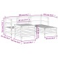 vidaXL Juego de sofás de jardín 5 piezas madera de pino impregnada vidaXL Juego de sofás de jardín 5 piezas madera de pino impregnada