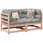 vidaXL Set de sofás jardín 2 pzas con cojines madera abeto Douglas vidaXL Set de sofás jardín 2 pzas con cojines madera abeto Douglas
