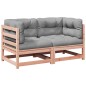vidaXL Set de sofás jardín 2 pzas con cojines madera abeto Douglas vidaXL Set de sofás jardín 2 pzas con cojines madera abeto Douglas