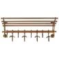 vidaXL Soporte de equipaje con perchas de pared aluminio vidaXL Soporte de equipaje con perchas de pared aluminio