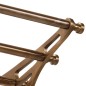 vidaXL Soporte de equipaje con perchas de pared aluminio vidaXL Soporte de equipaje con perchas de pared aluminio