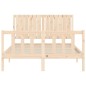 vidaXL Estructura de cama con cabecero madera maciza 140x200 cm vidaXL Estructura de cama con cabecero madera maciza 140x200 cm