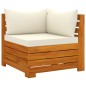 vidaXL Muebles de jardín 6 piezas con cojines madera maciza de acacia vidaXL Muebles de jardín 6 piezas con cojines madera maciza de acacia