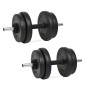 vidaXL Mancuernas con discos 40 kg vidaXL Mancuernas con discos 40 kg