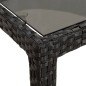 vidaXL Set de comedor jardín 11 pzas con cojines ratán sintético negro vidaXL Set de comedor jardín 11 pzas con cojines ratán sintético negro