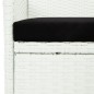 vidaXL Set comedor de jardín 11 pzas y cojines ratán sintético blanco vidaXL Set comedor de jardín 11 pzas y cojines ratán sintético blanco