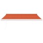 vidaXL Toldo retráctil aluminio y tela naranja y marrón 3x2,5 m vidaXL Toldo retráctil aluminio y tela naranja y marrón 3x2,5 m