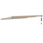 vidaXL Toldo retráctil aluminio y tela amarillo y blanco 4x3 m vidaXL Toldo retráctil aluminio y tela amarillo y blanco 4x3 m
