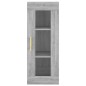 vidaXL Aparador alto madera contrachapada gris Sonoma 34,5x34x180 cm vidaXL Aparador alto madera contrachapada gris Sonoma 34,5x34x180 cm