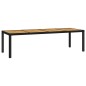 vidaXL Set comedor de jardín 9 piezas y cojines ratán sintético negro vidaXL Set comedor de jardín 9 piezas y cojines ratán sintético negro