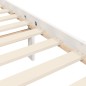 vidaXL Estructura de cama matrimonio con cabecero madera maciza blanco vidaXL Estructura de cama matrimonio con cabecero madera maciza blanco