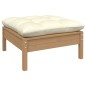 vidaXL Muebles de jardín 12 pzas y cojines madera de pino marrón miel vidaXL Muebles de jardín 12 pzas y cojines madera de pino marrón miel