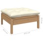 vidaXL Muebles de jardín 12 pzas y cojines madera de pino marrón miel vidaXL Muebles de jardín 12 pzas y cojines madera de pino marrón miel