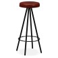 vidaXL Set muebles de bar 3 pzas madera maciza reciclada cuero genuino vidaXL Set muebles de bar 3 pzas madera maciza reciclada cuero genuino