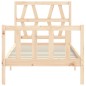 vidaXL Estructura de cama con cabecero madera maciza 90x200 cm vidaXL Estructura de cama con cabecero madera maciza 90x200 cm