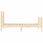 vidaXL Estructura de cama con cabecero madera maciza 90x200 cm vidaXL Estructura de cama con cabecero madera maciza 90x200 cm