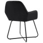vidaXL Sillas de comedor 4 unidades terciopelo negro