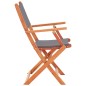 vidaXL Set de comedor para jardín 7 pzas madera maciza eucalipto gris vidaXL Set de comedor para jardín 7 pzas madera maciza eucalipto gris