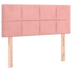 vidaXL Cabecero de terciopelo rosa 100x5x78/88 cm