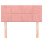 vidaXL Cabecero de terciopelo rosa 100x5x78/88 cm