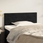vidaXL Cabecero de terciopelo negro 100x5x78/88 cm vidaXL Cabecero de terciopelo negro 100x5x78/88 cm