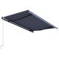 vidaXL Toldo automático retráctil azul y blanco 400x300 cm