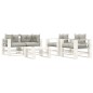 vidaXL Set muebles de palets de jardín 5 pzas madera cojines taupe vidaXL Set muebles de palets de jardín 5 pzas madera cojines taupe
