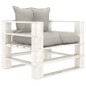 vidaXL Set muebles de palets de jardín 5 pzas madera cojines taupe vidaXL Set muebles de palets de jardín 5 pzas madera cojines taupe