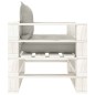 vidaXL Set muebles de palets de jardín 5 pzas madera cojines taupe vidaXL Set muebles de palets de jardín 5 pzas madera cojines taupe