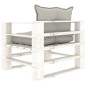 vidaXL Set muebles de palets de jardín 5 pzas madera cojines taupe vidaXL Set muebles de palets de jardín 5 pzas madera cojines taupe