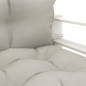 vidaXL Set muebles de palets de jardín 5 pzas madera cojines taupe vidaXL Set muebles de palets de jardín 5 pzas madera cojines taupe