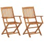 vidaXL Comedor de jardín plegable 3 piezas madera maciza de acacia vidaXL Comedor de jardín plegable 3 piezas madera maciza de acacia