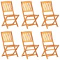 vidaXL Set comedor de jardín plegable 7 piezas madera maciza de acacia vidaXL Set comedor de jardín plegable 7 piezas madera maciza de acacia