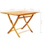 vidaXL Set comedor de jardín plegable 7 piezas madera maciza de acacia vidaXL Set comedor de jardín plegable 7 piezas madera maciza de acacia