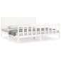 vidaXL Estructura de cama con cabecero madera maciza blanco 200x200 cm vidaXL Estructura de cama con cabecero madera maciza blanco 200x200 cm
