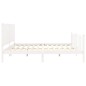 vidaXL Estructura de cama con cabecero madera maciza blanco 200x200 cm vidaXL Estructura de cama con cabecero madera maciza blanco 200x200 cm